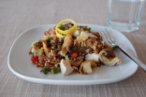 mushroom quinoa salad recipe