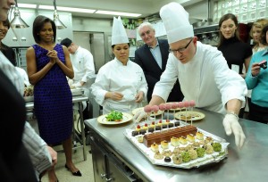 Michelle Obama William Yossess White House Chef