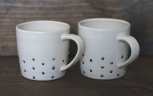 box sparrow studded coffee mug design