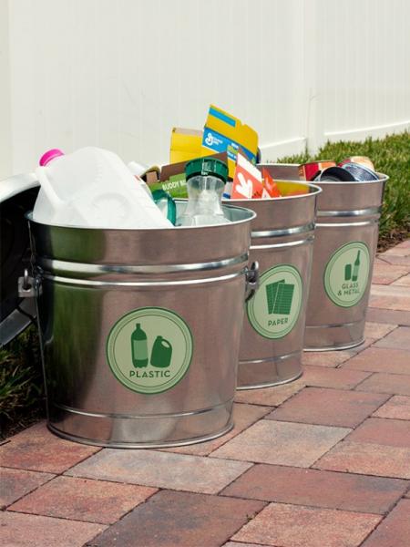 decorative recycle containers