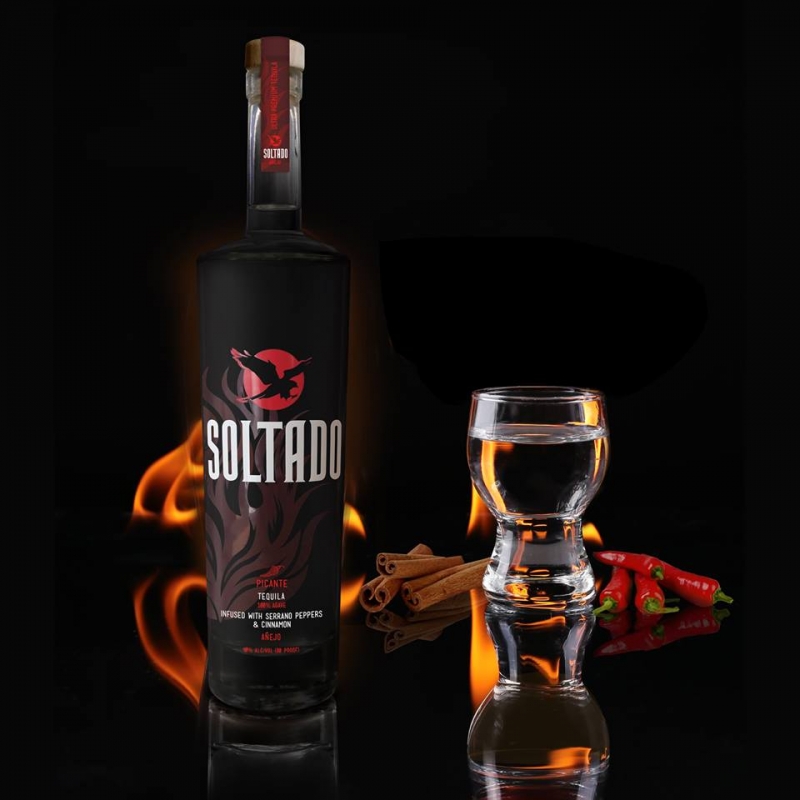 Soltado pepper and cinnamon Infused Anejo Tequila