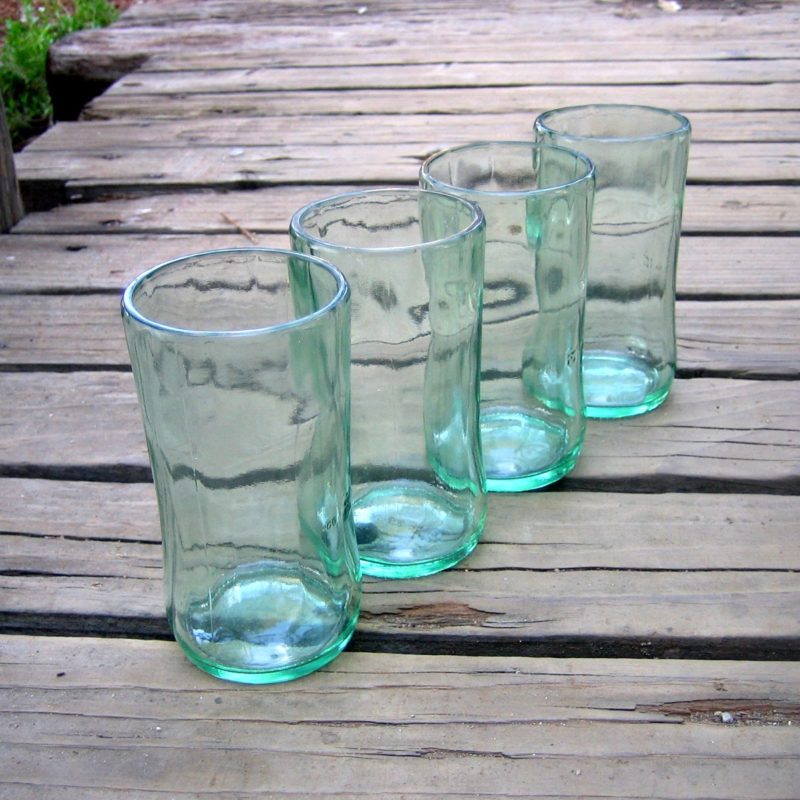 upcycled glass drinkware sustainable brands